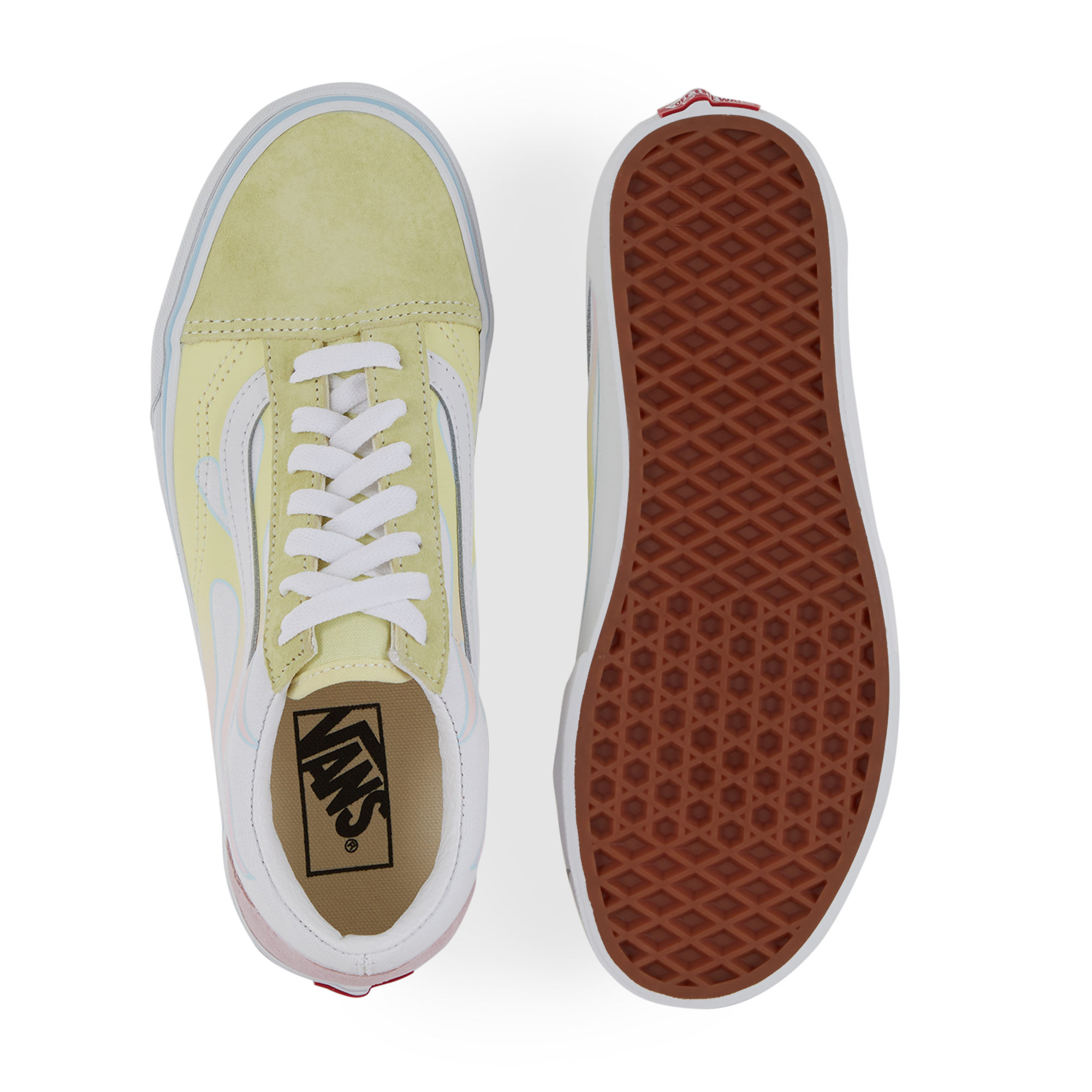 vans pink yellow