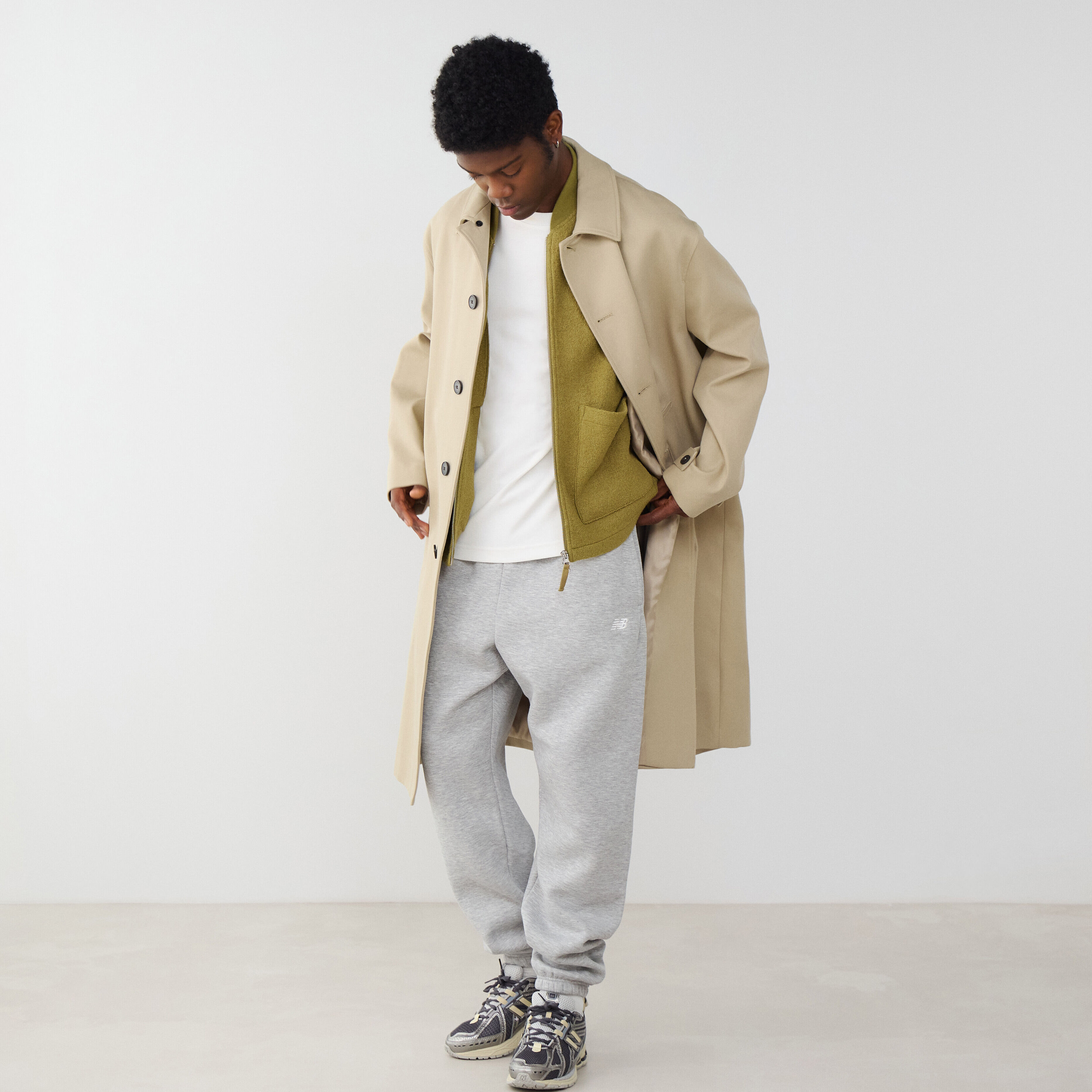 Pant Jogger Small Logo  Gris/blanc