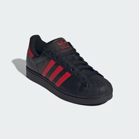 ADIDAS ORIGINALS Superstar II Shoes Core Black / Better Scarlet / Core Black UNISEX