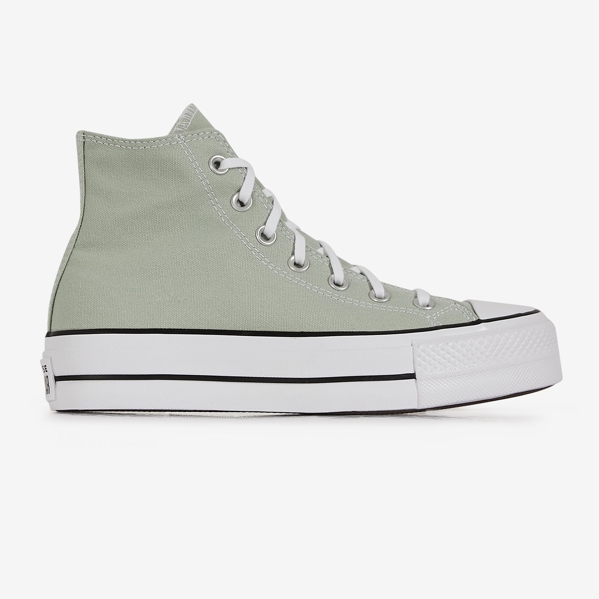 CONVERSE CHUCK TAYLOR ALL STAR LIFT HI GREEN SNEAKERS WOMEN