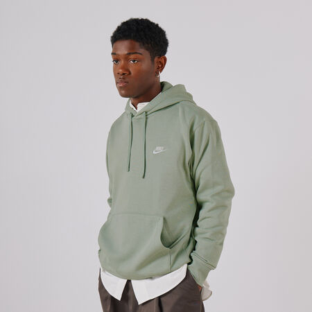 NIKE HOODIE CLUB SMALL LOGO GREEN/WHITE MEN
