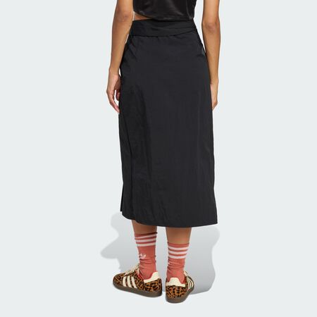 ADIDAS ORIGINALS Jupe maxi 3 bandes décalées Black FEMME