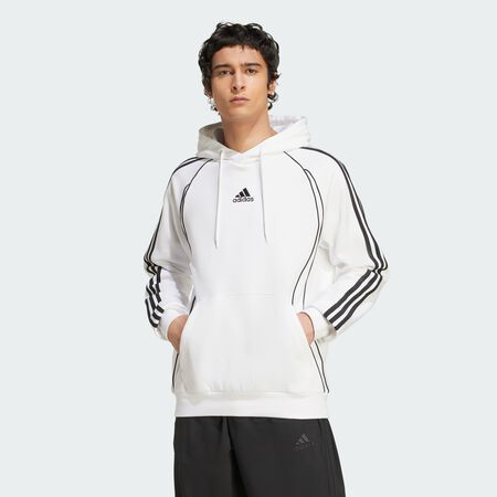 Sweat-shirt à capuche adicolor Teamgeist Cut Line : White / Black