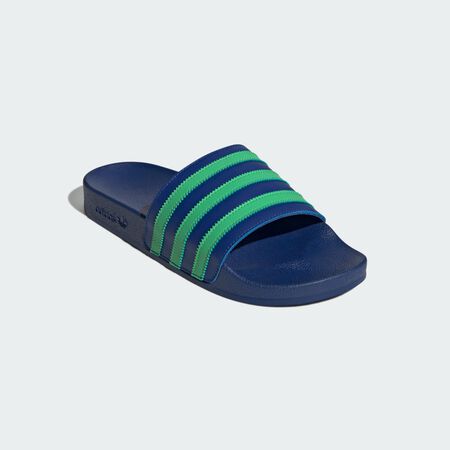 ADIDAS ORIGINALS Adilette Slides Royal Blue / Energy Green / Royal Blue MEN