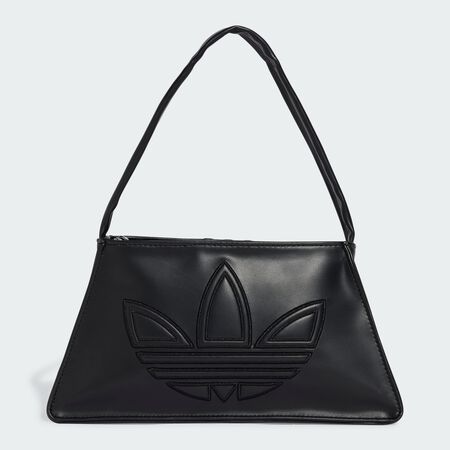 ADIDAS ORIGINALS Polyurethane Outline Trefoil Shoulder Bag Black UNISEX