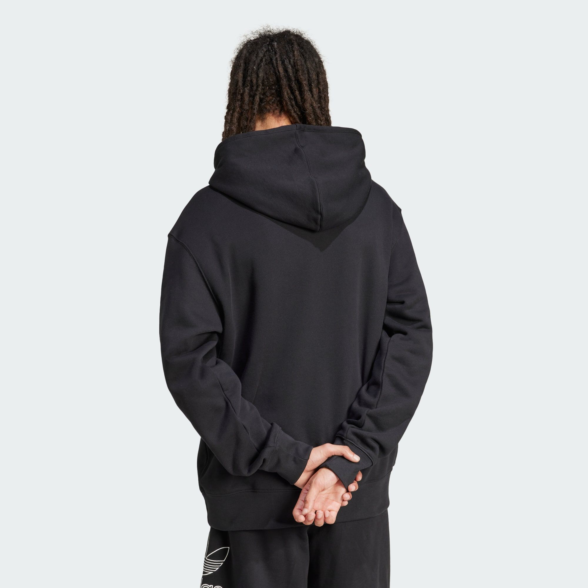 ADIDAS ORIGINALS Adicolor Outline Trefoil Hoodie Black SWEATSHIRTS MEN Courir