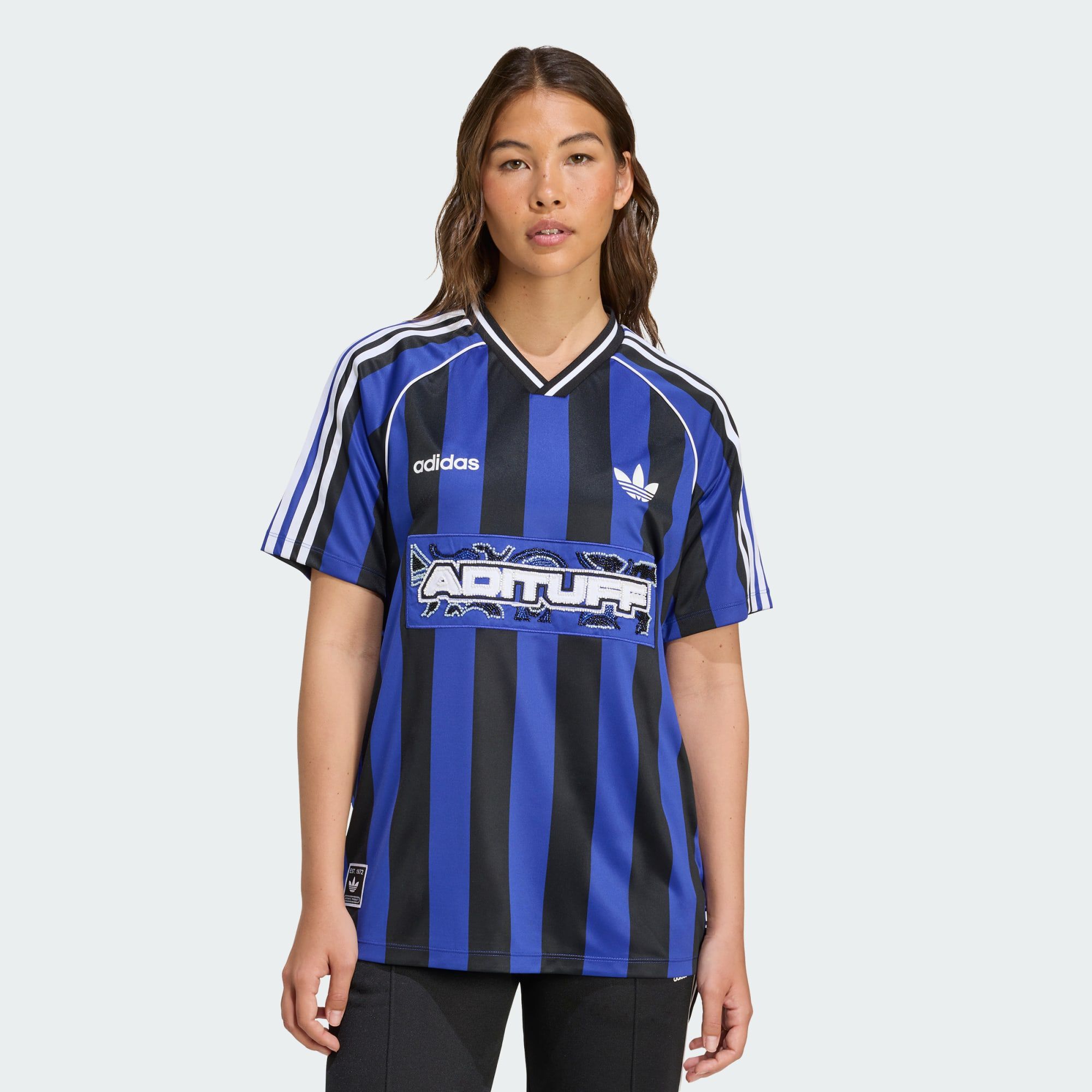 adidas ボディスーツ レオタード コットン Light Blue 海外M adidas（アディダス）の「テリー ボディスーツ（Tシャツ