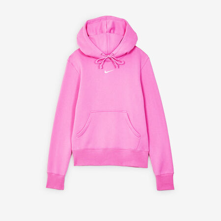 NIKE HOODIE CLUB CENTERED LOGO ROSE FEMME