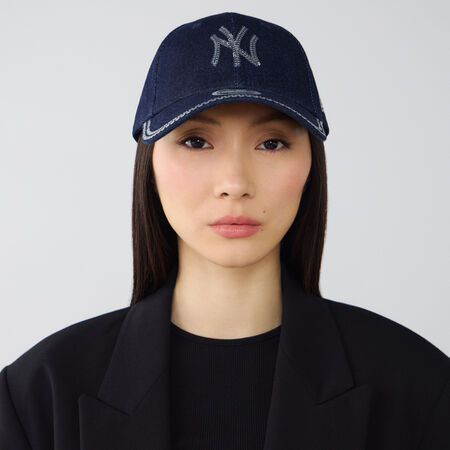 NEW ERA 9FORTY WOMEN NY DENIM SEQUIN BLEU FEMME