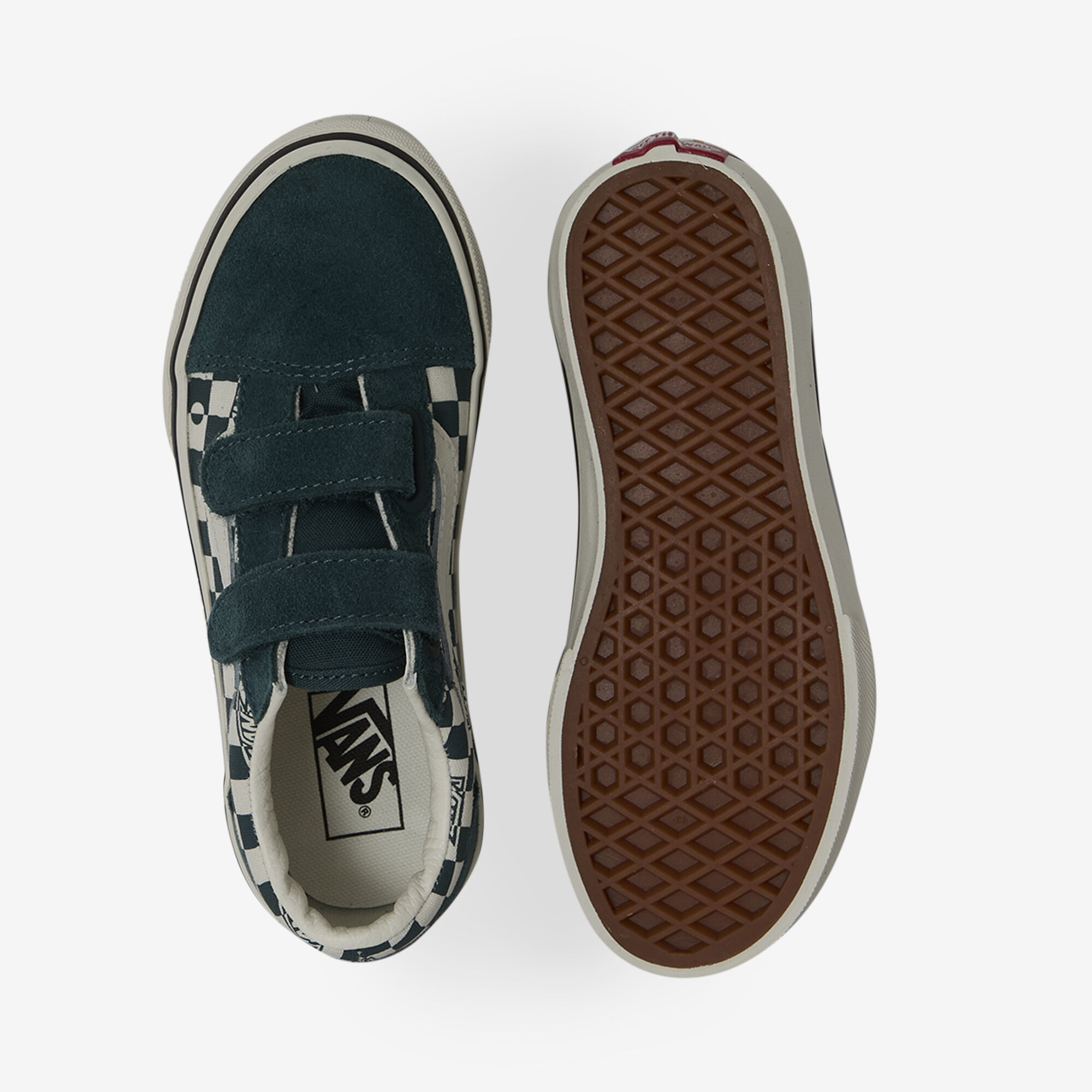 Baskets basses enfant Vans Old Skool V GEO CHECK Mystic Moss - vue 4