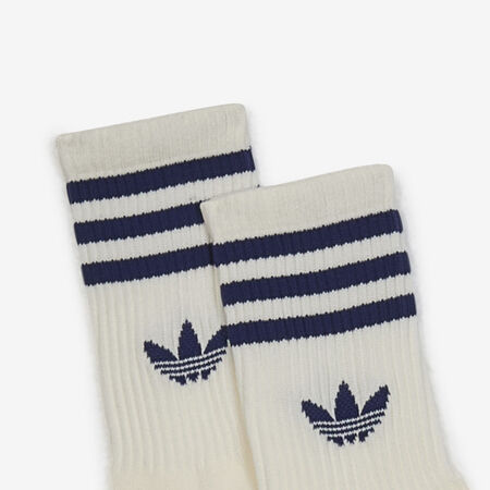 ADIDAS ORIGINALS CHAUSSETTES X3 CREW 3 STRIPES BLANC/BLEU MIXTE