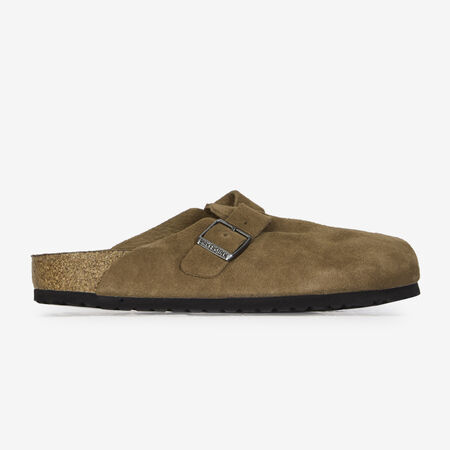 BIRKENSTOCK boston BOSTON SUEDE DARK TEA MARRON HOMME