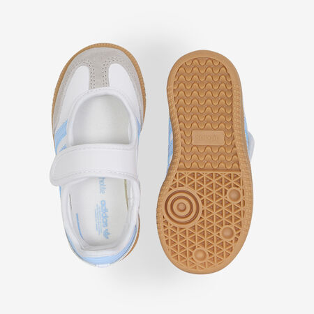 ADIDAS ORIGINALS samba SAMBA JANE BLANC/BLEU B&Eacute;B&Eacute;