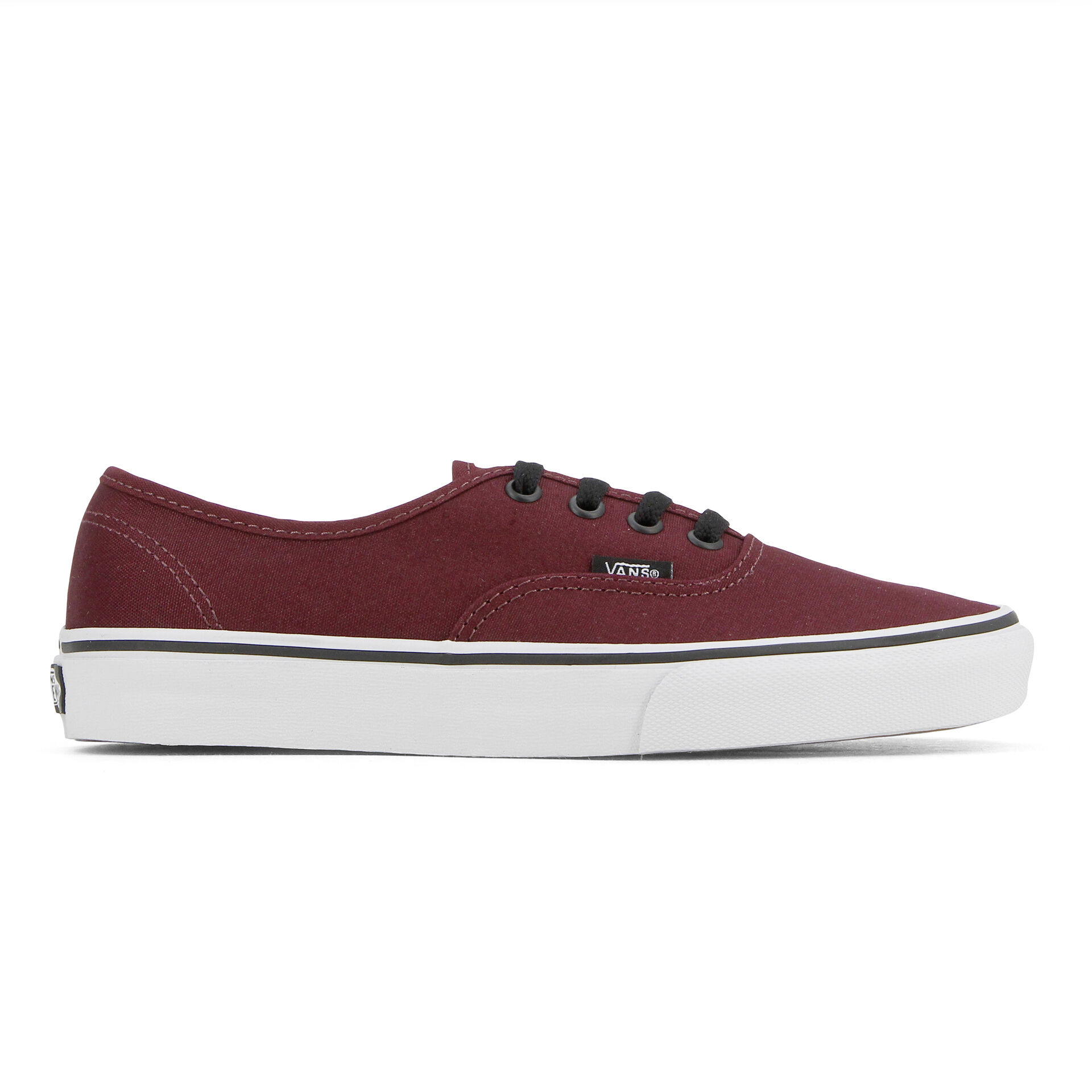 Vans bordeau lacet blanc top