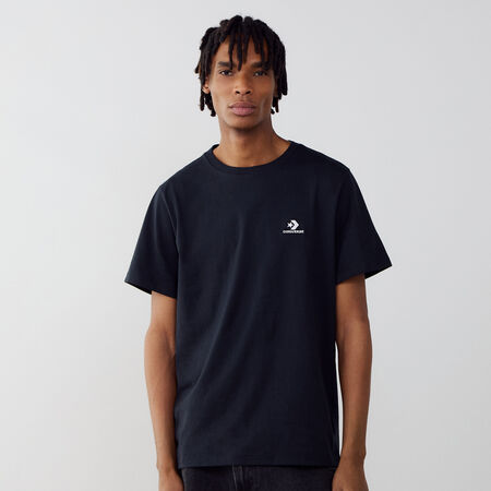 CONVERSE TEE SHIRT STAR CHEVRON EMBROIDERED NOIR HOMME