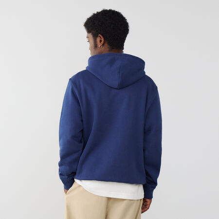 CHAMPION HOODIE EMBROIDERED LOGO NAVY BLUE MEN
