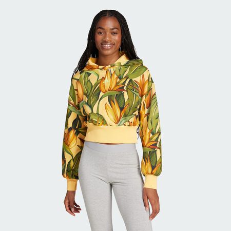 ADIDAS SPORTSWEAR adidas x FARM Hoodie Semi Spark / Bold Gold / Semi Flash Green WOMEN