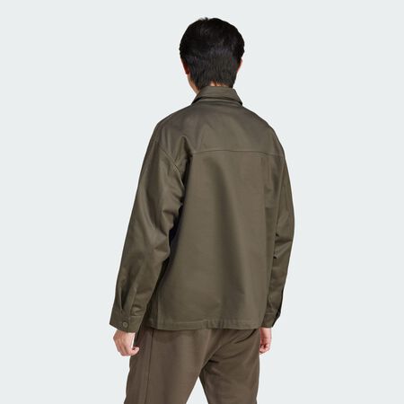 ADIDAS ORIGINALS Premium Essentials Workwear Overshirt Shadow Olive MEN