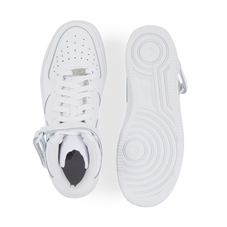 NIKE AIR FORCE 1 MID SNEAKERS ENFANT BLANC LACETS Courir