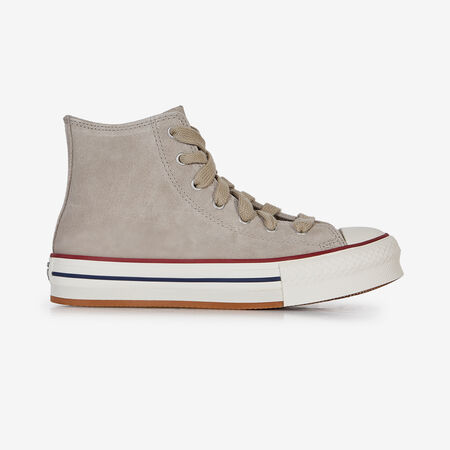CHUCK TAYLOR ALL STAR EVA LIFT HI SUEDE : BEIGE/WHITE