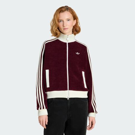 ADIDAS ORIGINALS VESTE DE SURVÊTEMENT ADIDAS ORIGINALS MAILLE VELOURS Maroon FEMME