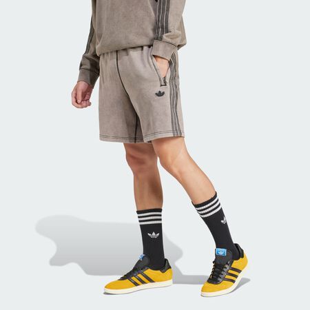 ADIDAS ORIGINALS Premium Essentials Retro Washed Shorts Grey MEN