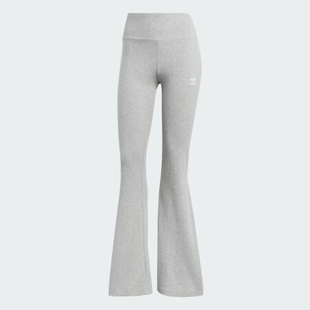 ADIDAS ORIGINALS Essentials Rib Flared Leggings Medium Grey Heather WOMEN