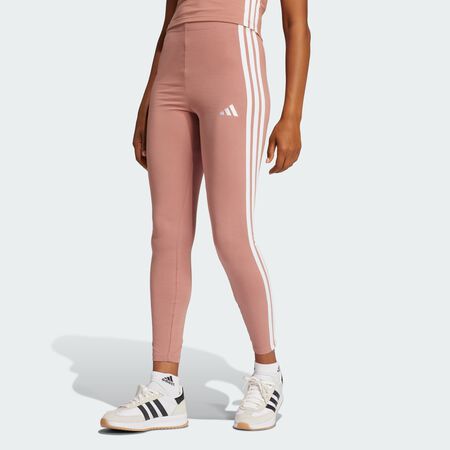 Legging coton 3 bandes Essentials : Warm Clay / White