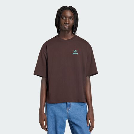 ADIDAS ORIGINALS Pixelated Burget Character Graphic T-shirt Aurora Coffee MEN