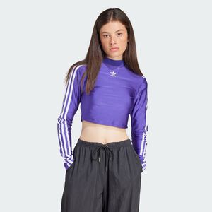 T-SHIRT CROPPED MANCHES LONGUES 3 BANDES