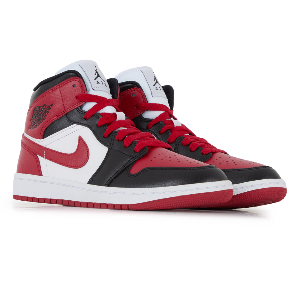 JORDAN AIR JORDAN 1 MID ALTERNATE BRED BLACK RED SNEAKERS WOMEN Courir