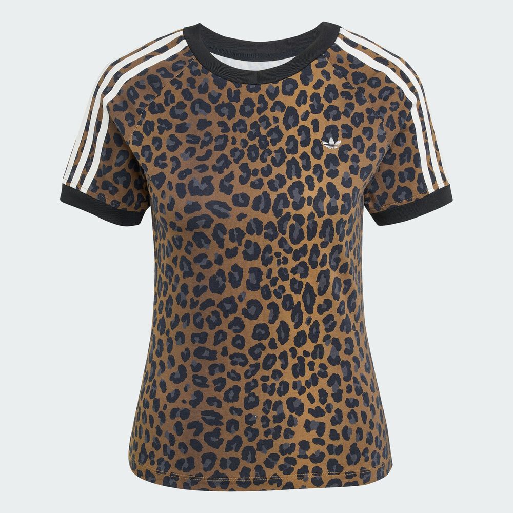 Cotton Jersey T Shirt Adidas Leopard Women's Originals Leopard