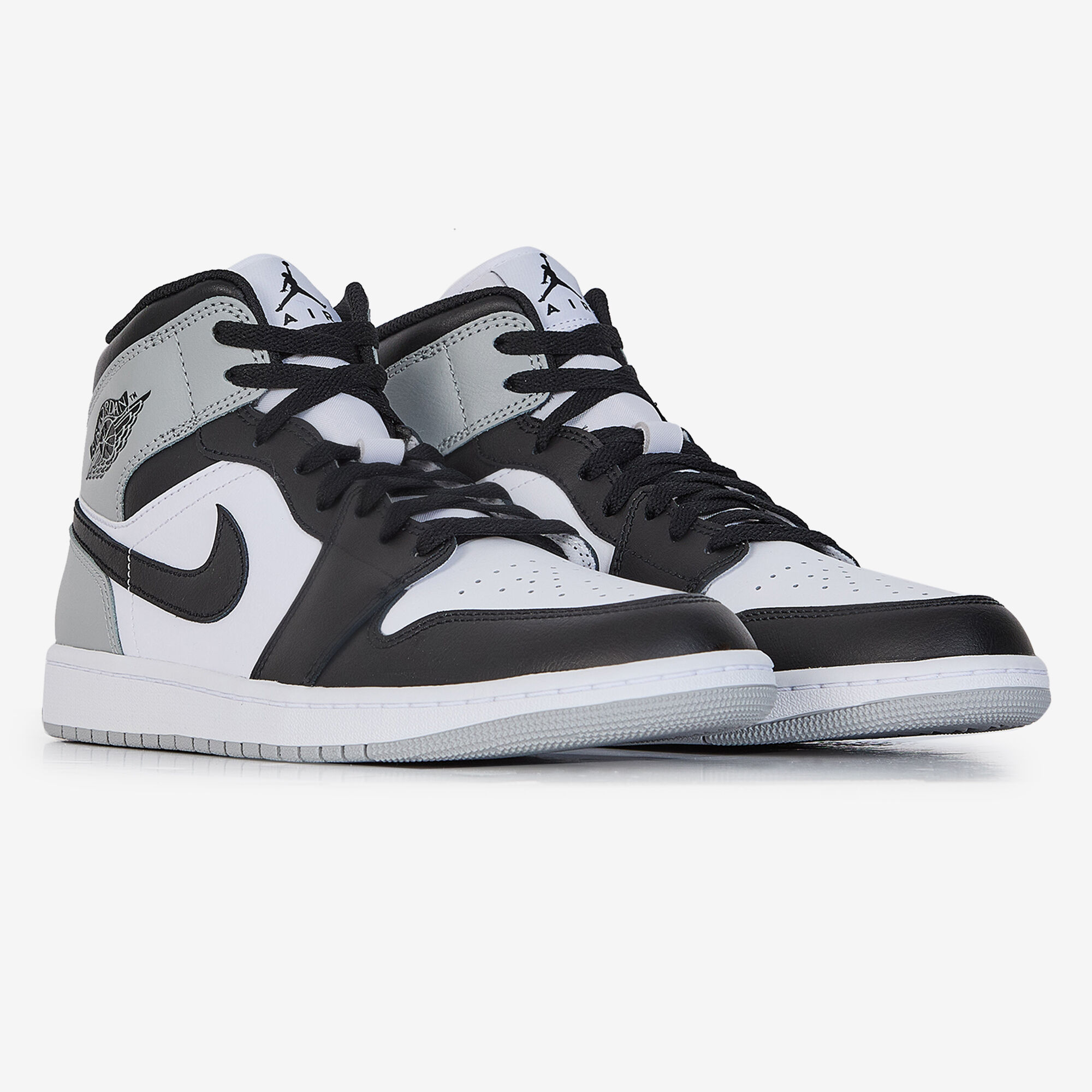 Air Jordan 1 Mid  Blanc/gris