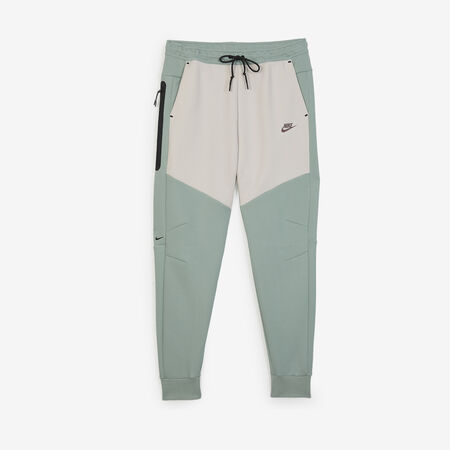 NIKE PANT JOGGER TECH FLEECE BLEU/BEIGE HOMME