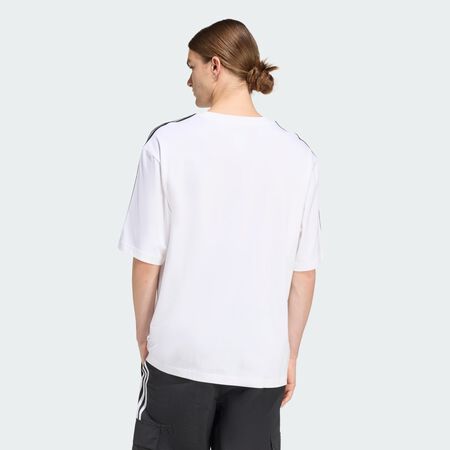 ADIDAS ORIGINALS T-SHIRT OVERSIZE 3 BANDES ADICOLOR White HOMME
