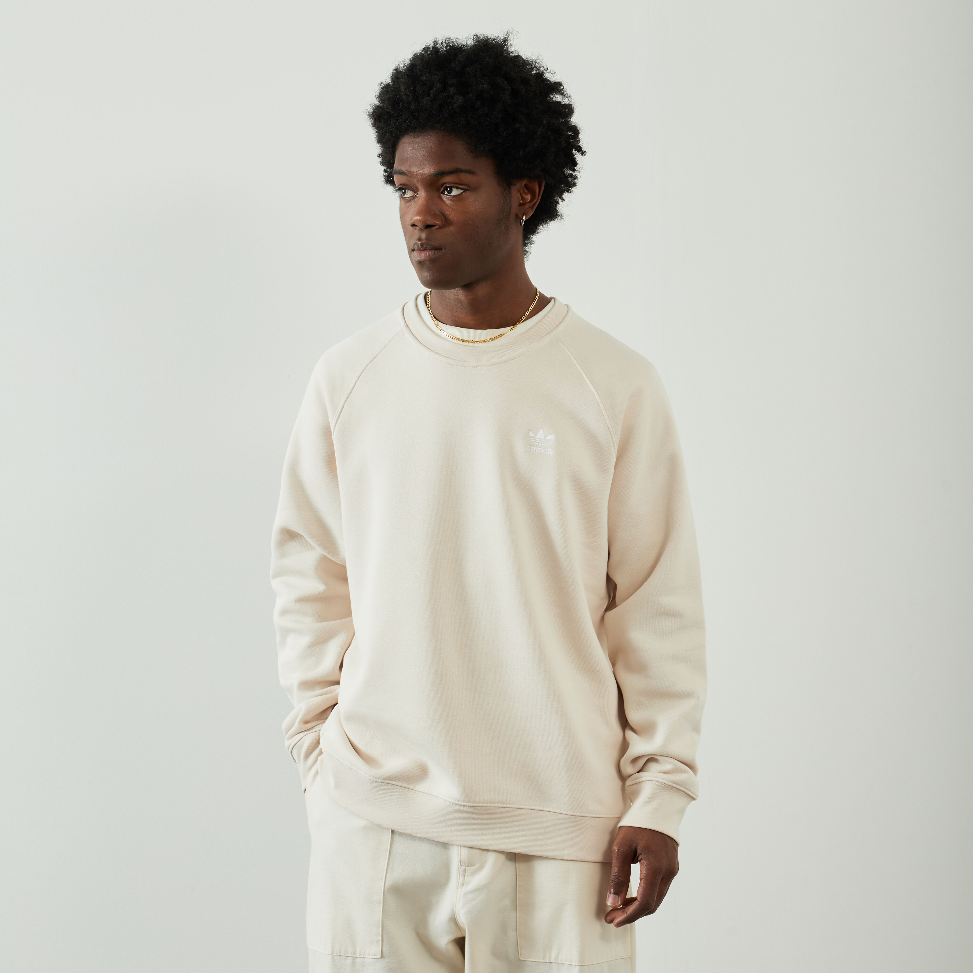Sweat adidas top beige