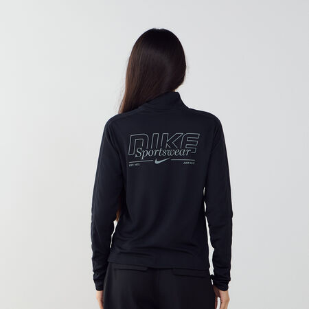 NIKE TOP HALF-ZIP GLS BLACK WOMEN