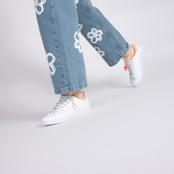 ADIDAS ORIGINALS STAN SMITH VALENTINE WHITE BEIGE SNEAKERS WOMEN