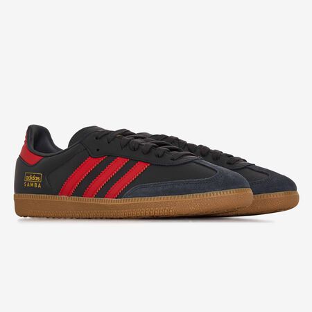 ADIDAS ORIGINALS samba SAMBA OG GRIS/ROUGE HOMME