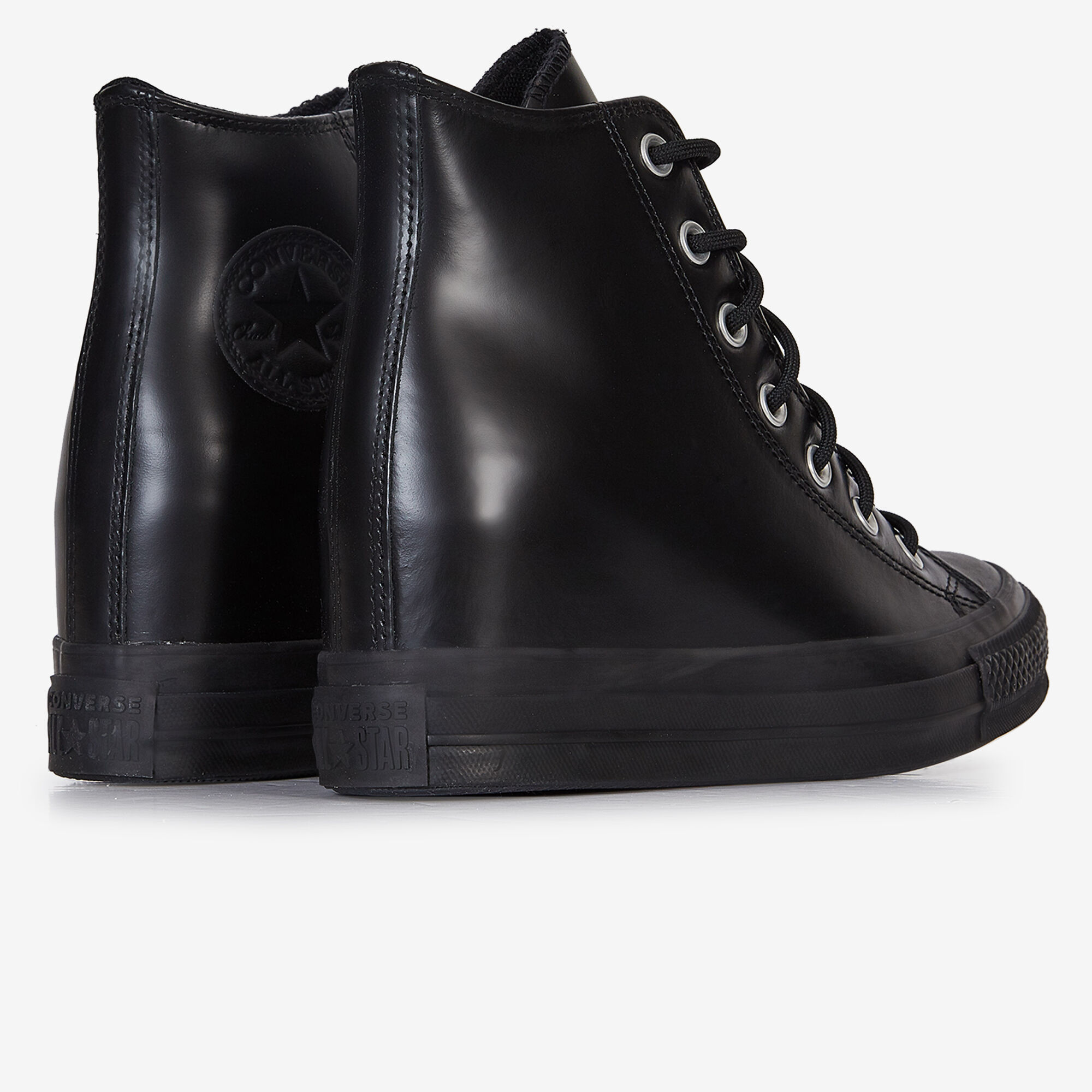 CONVERSE CHUCK TAYLOR ALL STAR WEDGE PATENT BLACK SNEAKERS WOMEN Courir