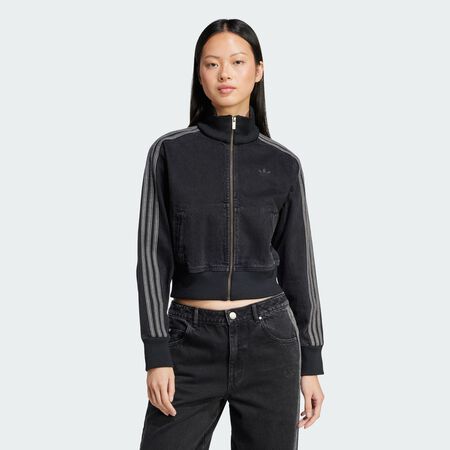 ADIDAS ORIGINALS Adicolor Denim Track Top True Black Denim WOMEN