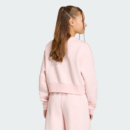 ADIDAS ORIGINALS BOXY CREW SWEATSHIRT Sandy Pink Mel JUNIOR