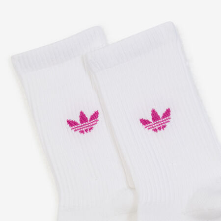ADIDAS ORIGINALS CHAUSSETTES X3 CREW OMBRE BLANC/ROSE MIXTE