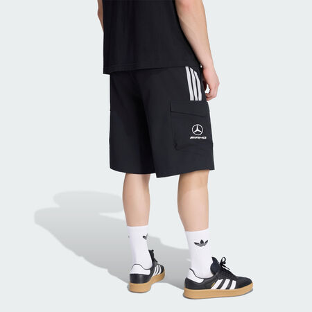 ADIDAS PERFORMANCE SHORT M&Eacute;CANICIENS MERCEDES - AMG PETRONAS FORMULA 1 TEAM Black / Grey Two HOMME