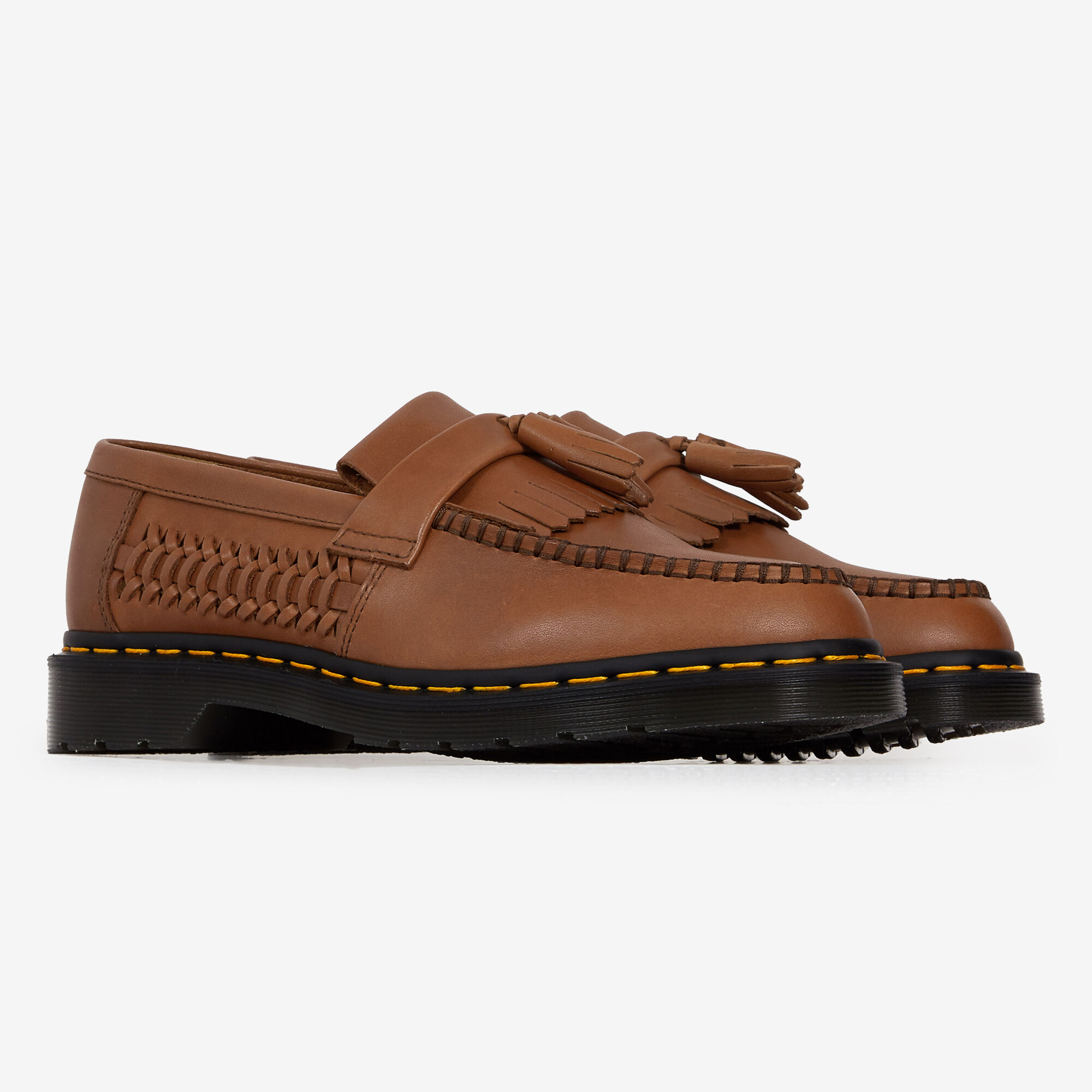 DR MARTENS ADRIAN WOVEN MARRON NOIR SNEAKERS HOMME A ENFILER SLIP ON Courir