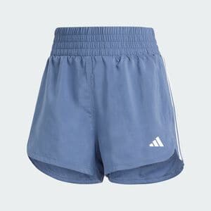PACER TRAINING 3-STRIPES WOVEN HIGH-RISE SHORTS