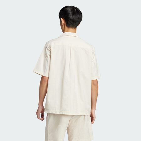ADIDAS ORIGINALS Essentials Seersucker Short Sleeve Shirt Wonder White MEN