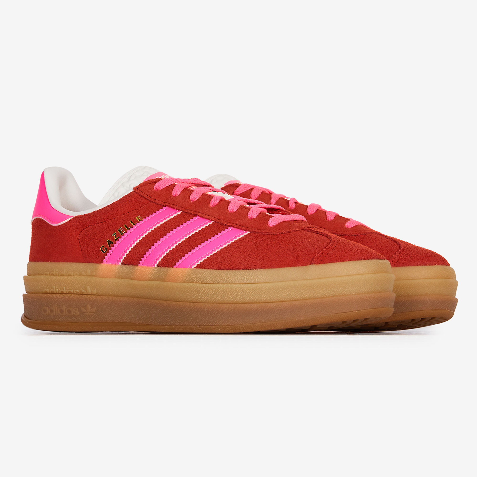 ADIDAS ORIGINALS GAZELLE BOLD SNEAKERS FEMME ROUGE ROSE LACETS Courir