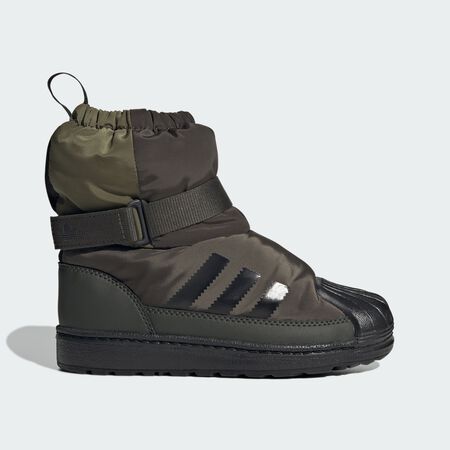 ADIDAS ORIGINALS Superstar 360 Winterized Boot Shoes Kids Shadow Olive / Core Black / Focus Olive TODDLERS