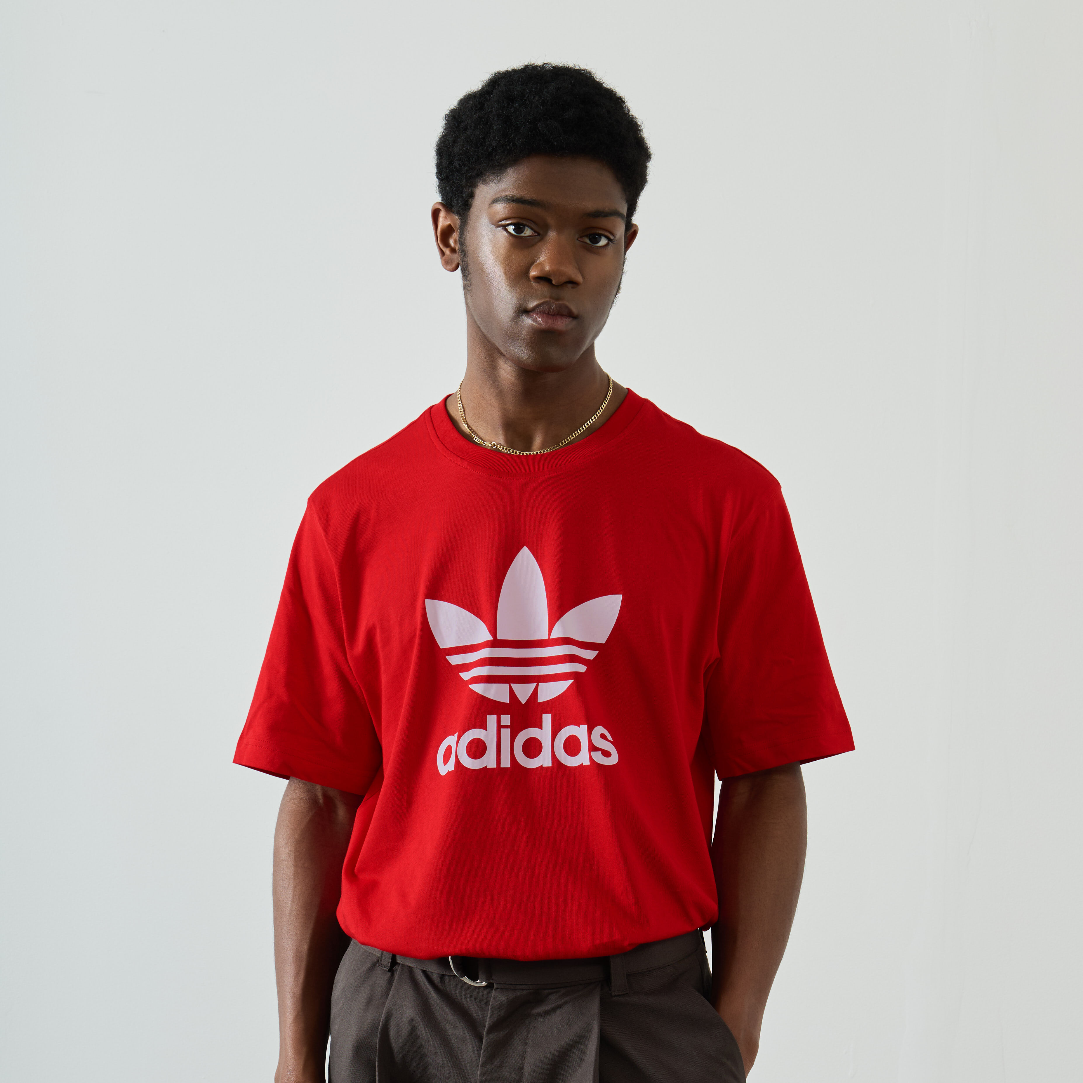 Tee shirt adidas rouge deals